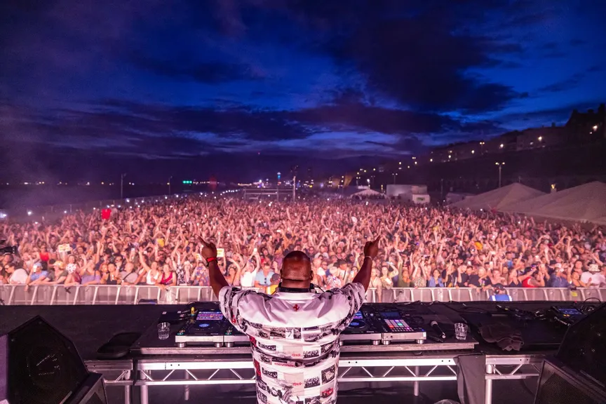 DJ Carl Cox at Brighton Beach
