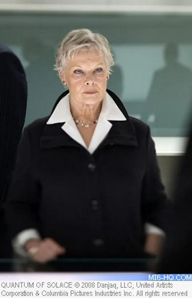 Dame Judi Dench as M in James Bond