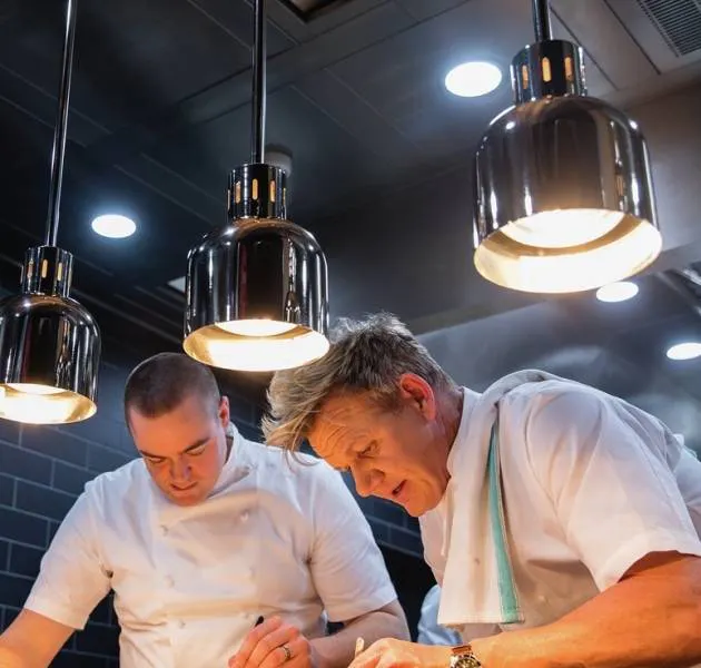 Gordon Ramsay in the kitchen