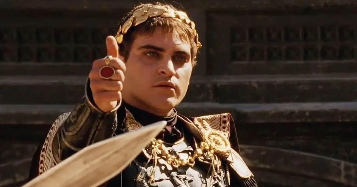 Joaquin Phoenix in th film Gladiator