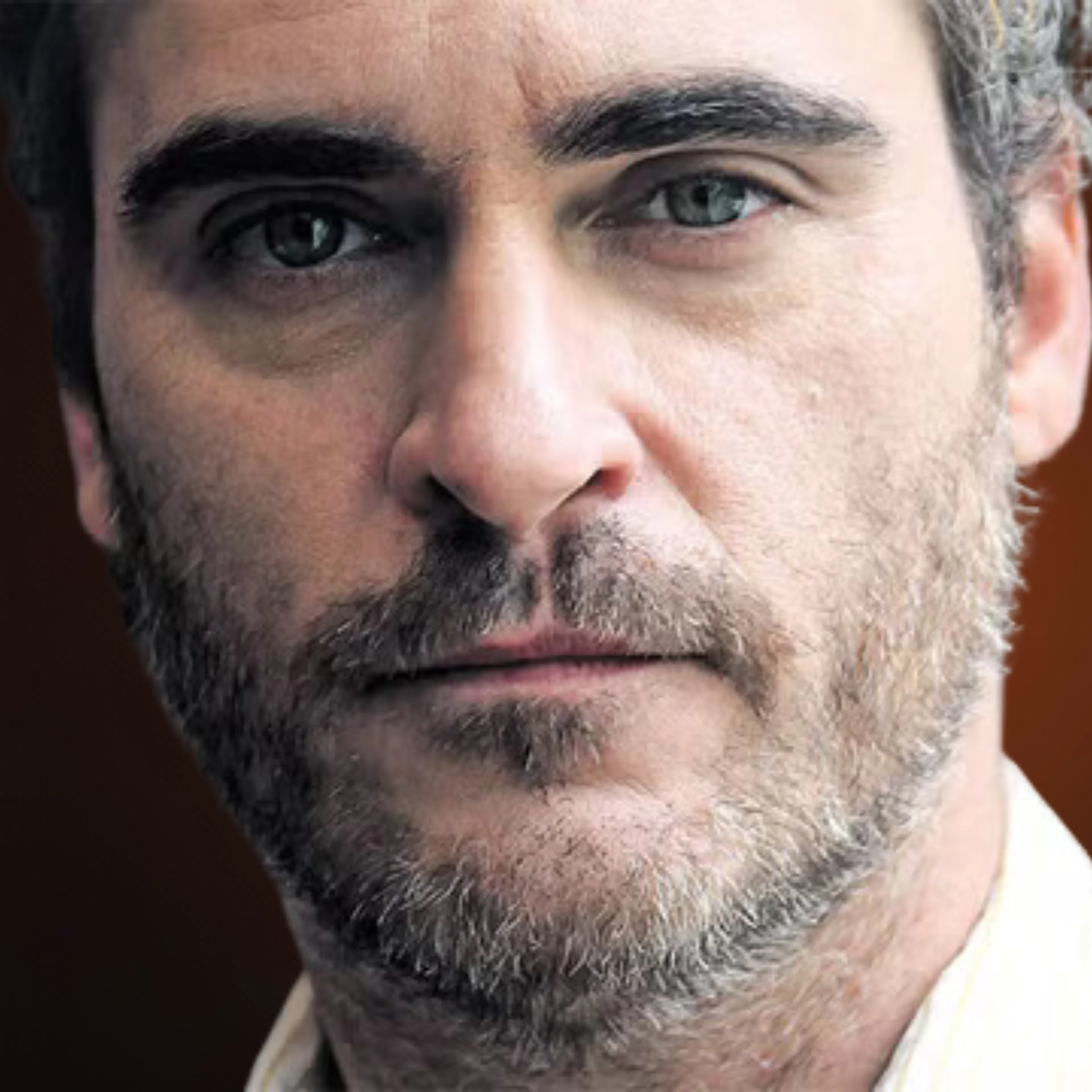 Joaquin Phoenix close-up of face
