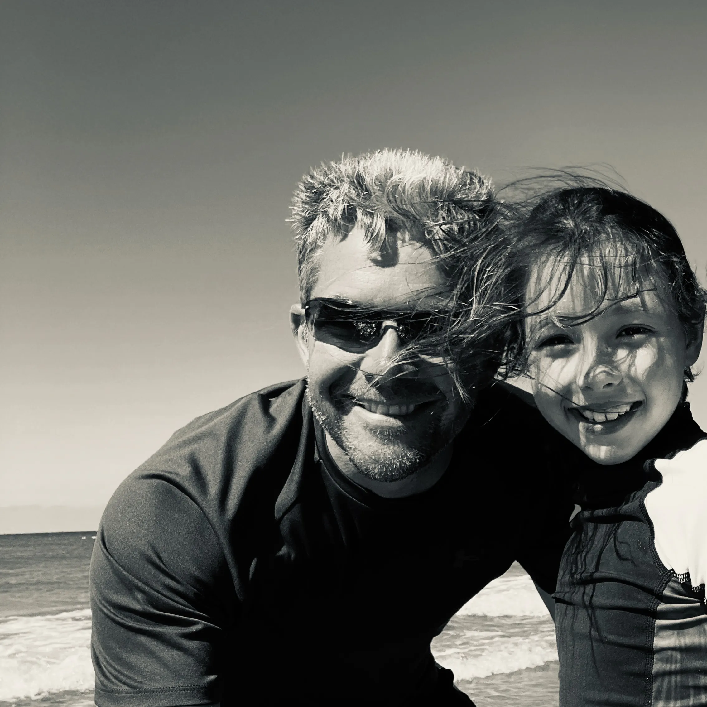 Adrian Whitcombe with family