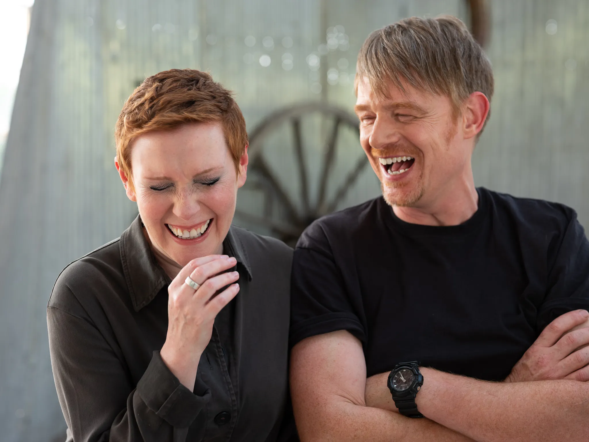 Suzanne laughing