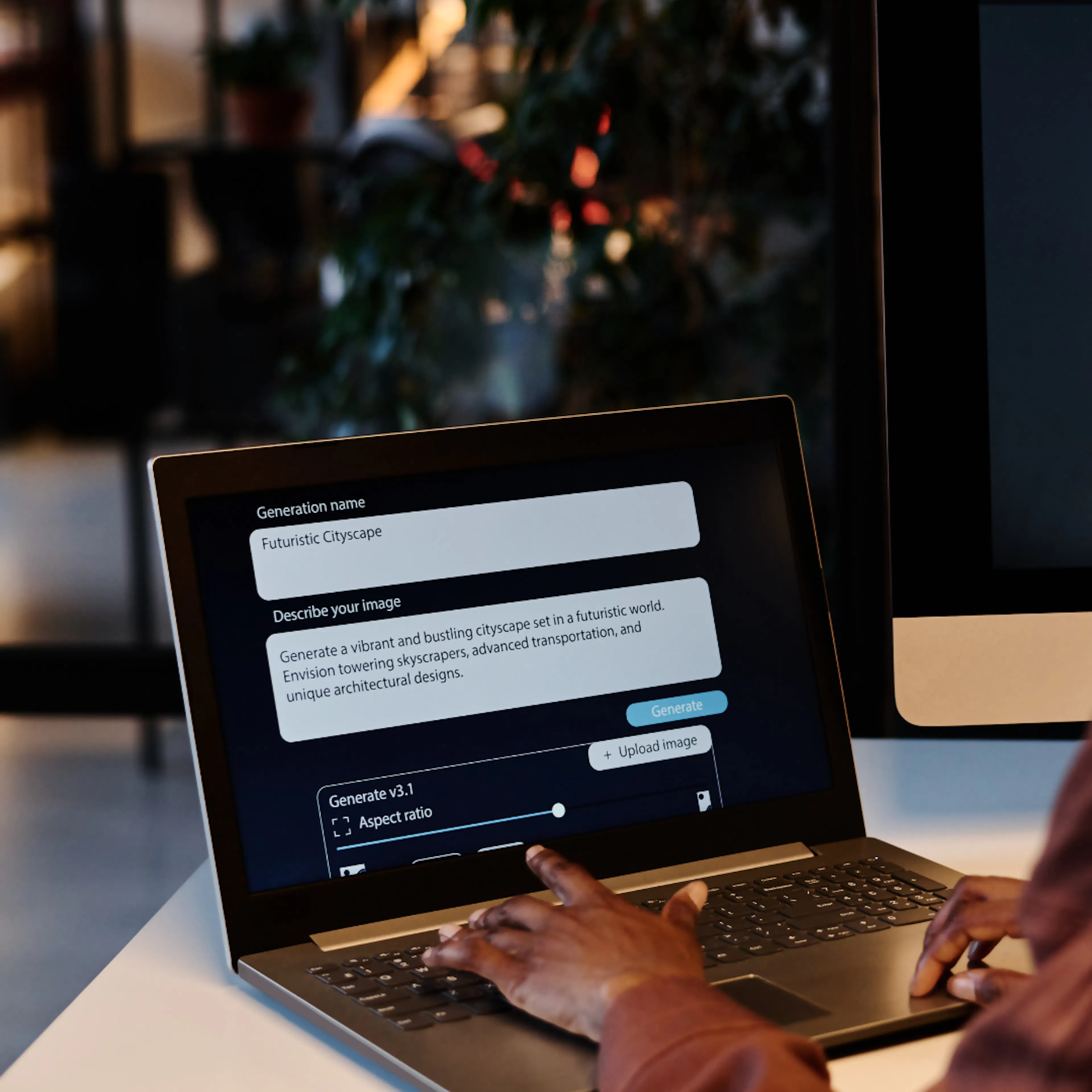Using AI multi screen set-up