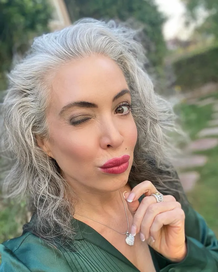 "About six weeks into the process, I looked in the mirror and fell in love with who I saw." Vanessa Chamberlin, Silver Liberation.