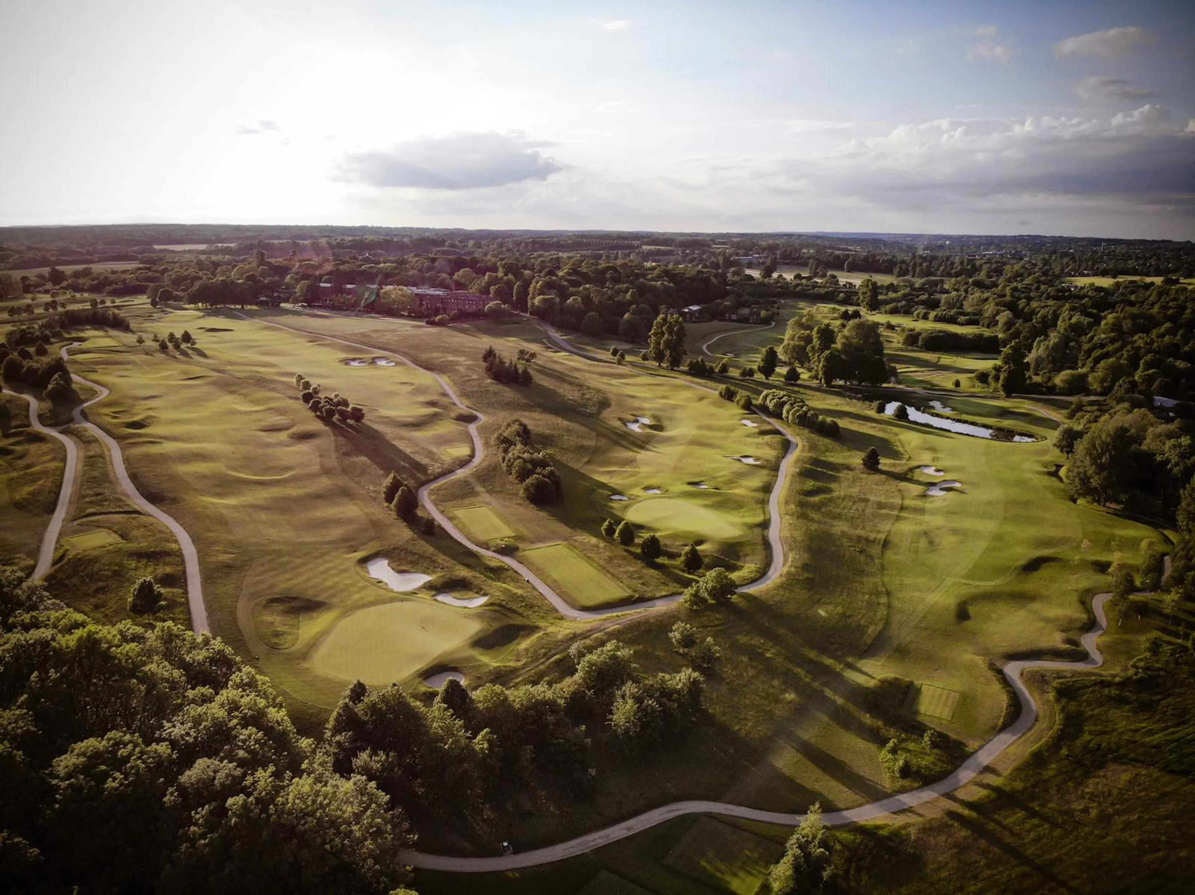 The Grove golf course aerial view