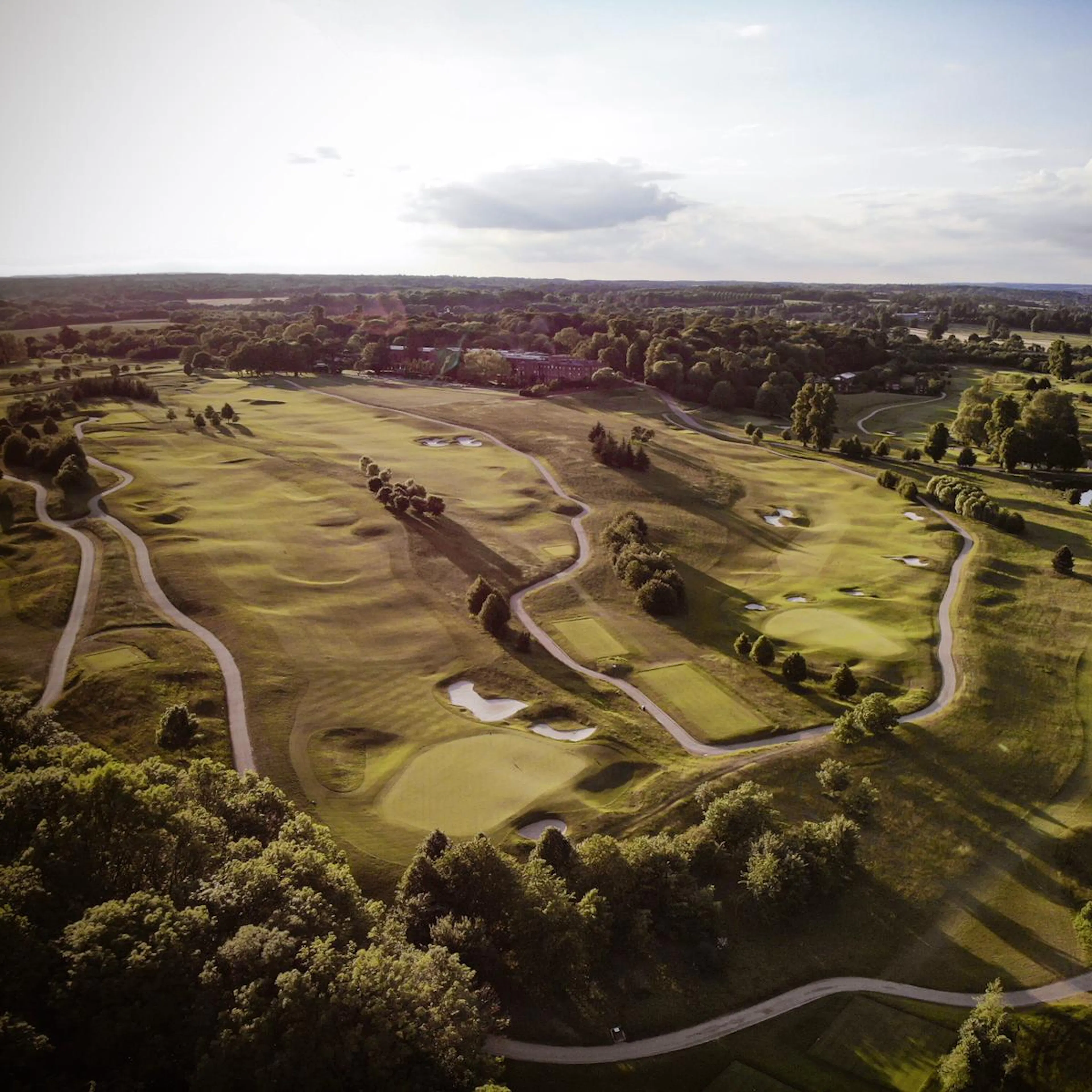 The Grove golf course aerial view