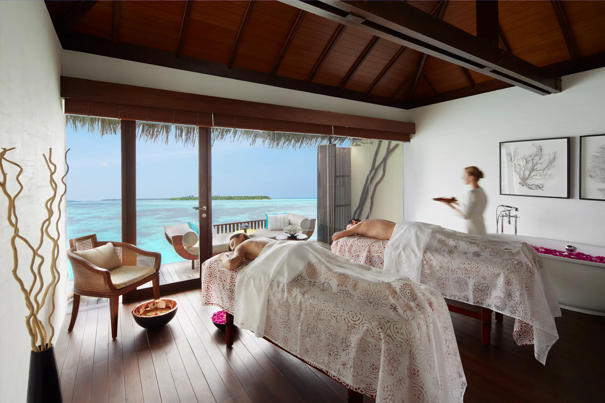 Couple spa treatment