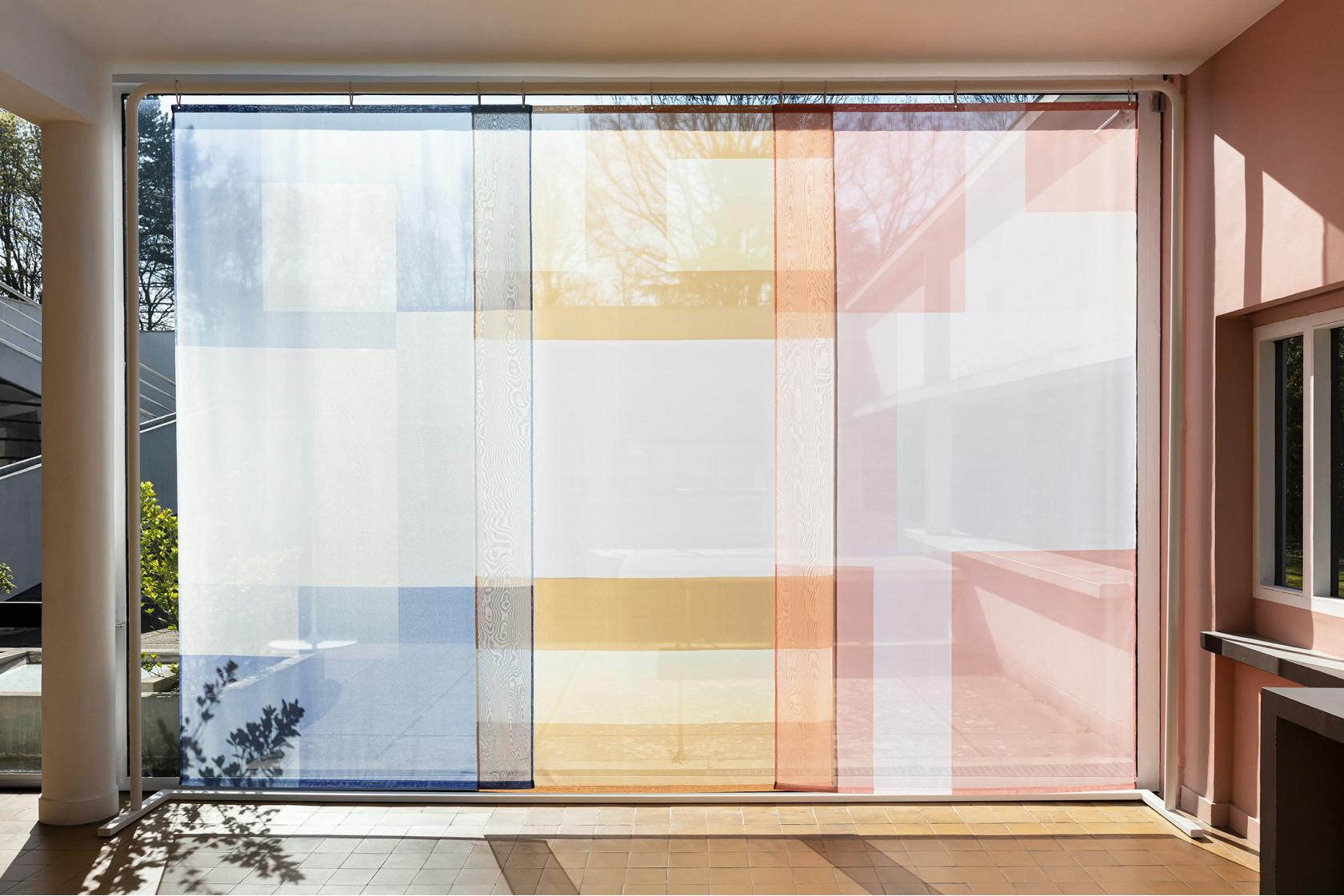 Japanese Panels ⎮ 2x4.30 m coated steel, printed muslin
