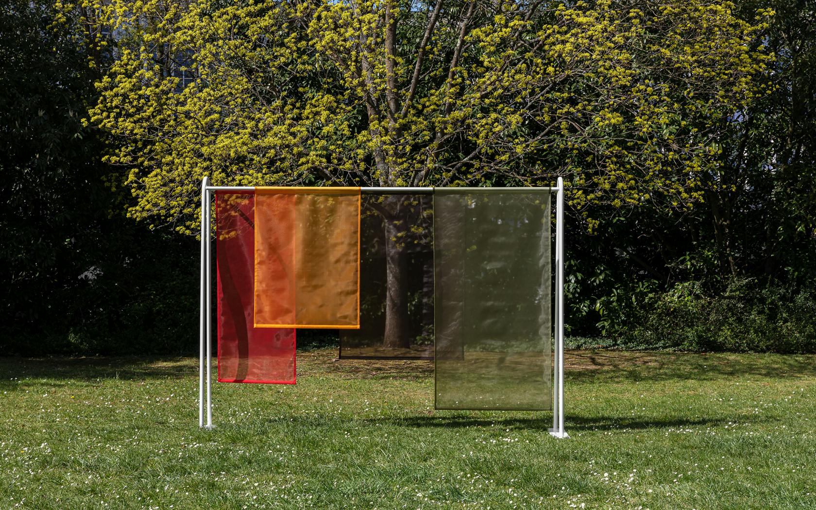 Clothesline ⎮ 3.50x2.20 m coated steel, woven nylon