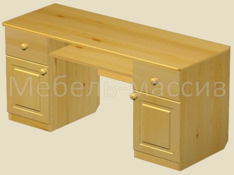 Стол письменный двухтумбовый с ящиками2