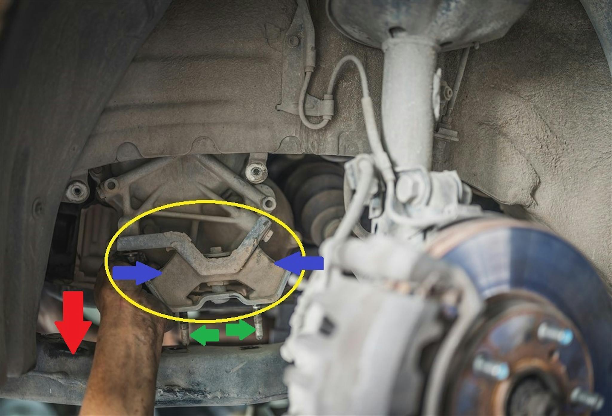 Image showing the basic construction and operating principles of an engine mount.