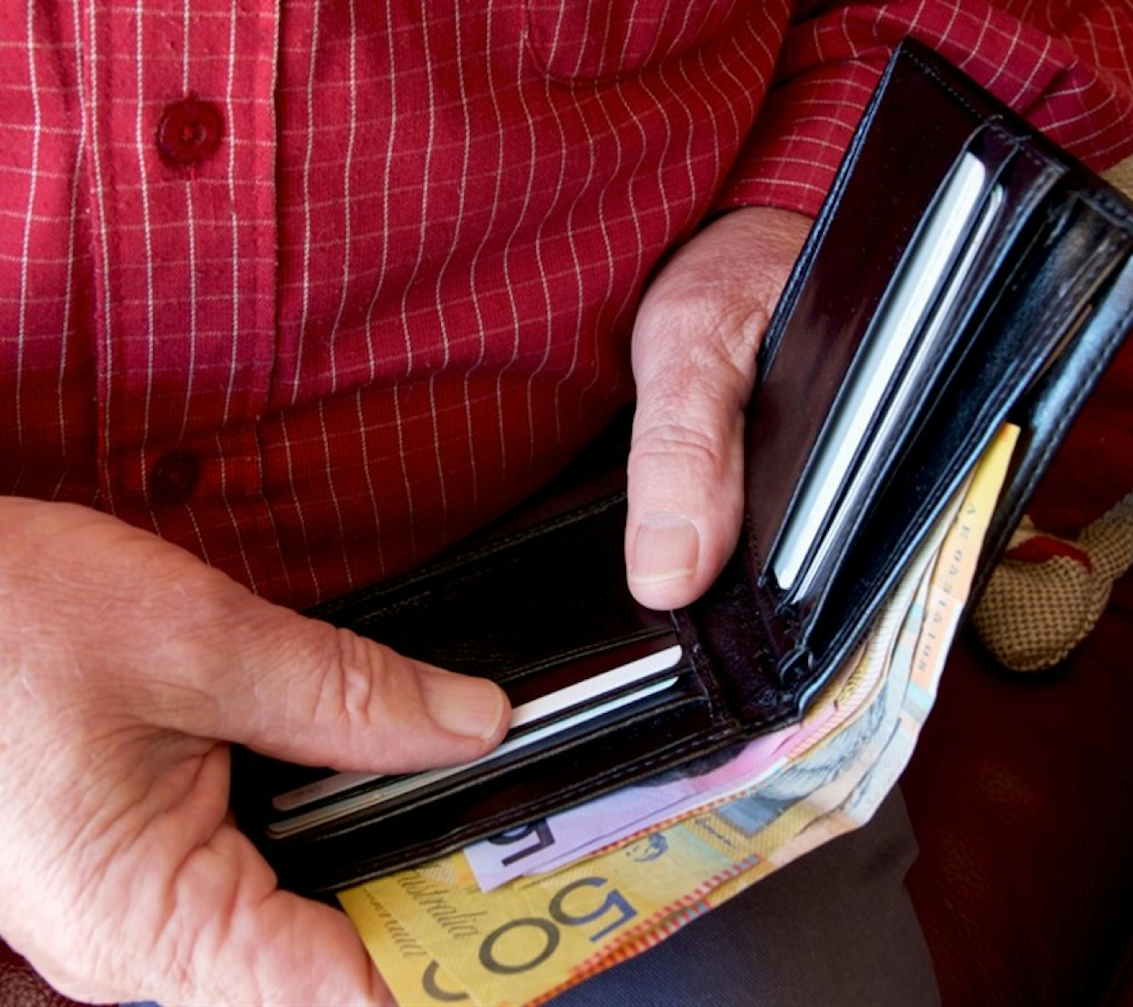 Image shows a customer paying for an engine mount replacement.