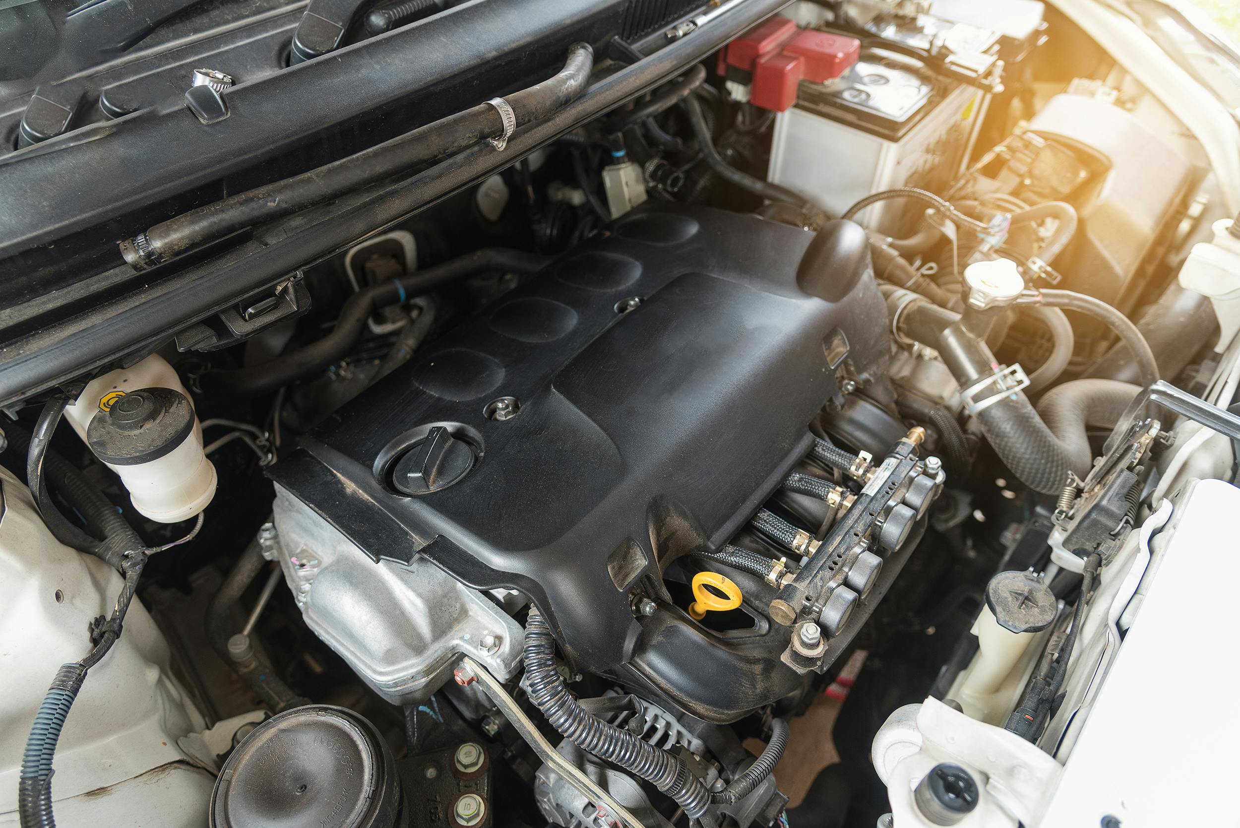An image of a car engine bay