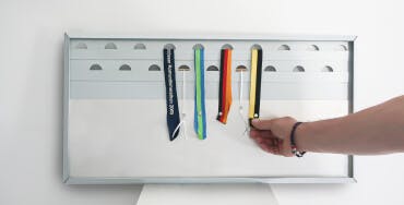 Medaillenwand einspannen