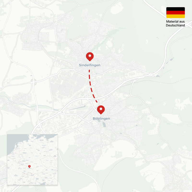 Map der Verwaltung von EVERPROUD und der Produktionsstätte der Medaillenhalter