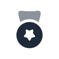 Qualitätssiegel Icon für Medaillenhalter