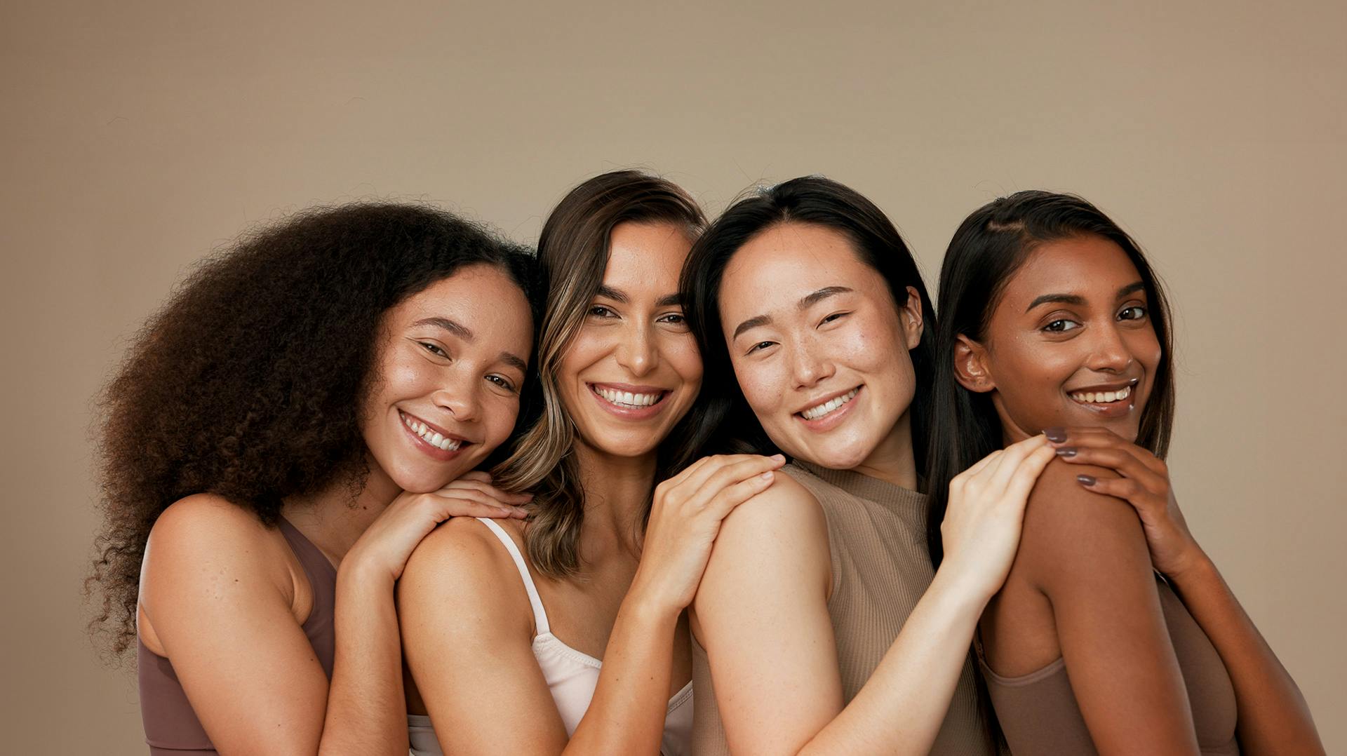 Women embracing one another