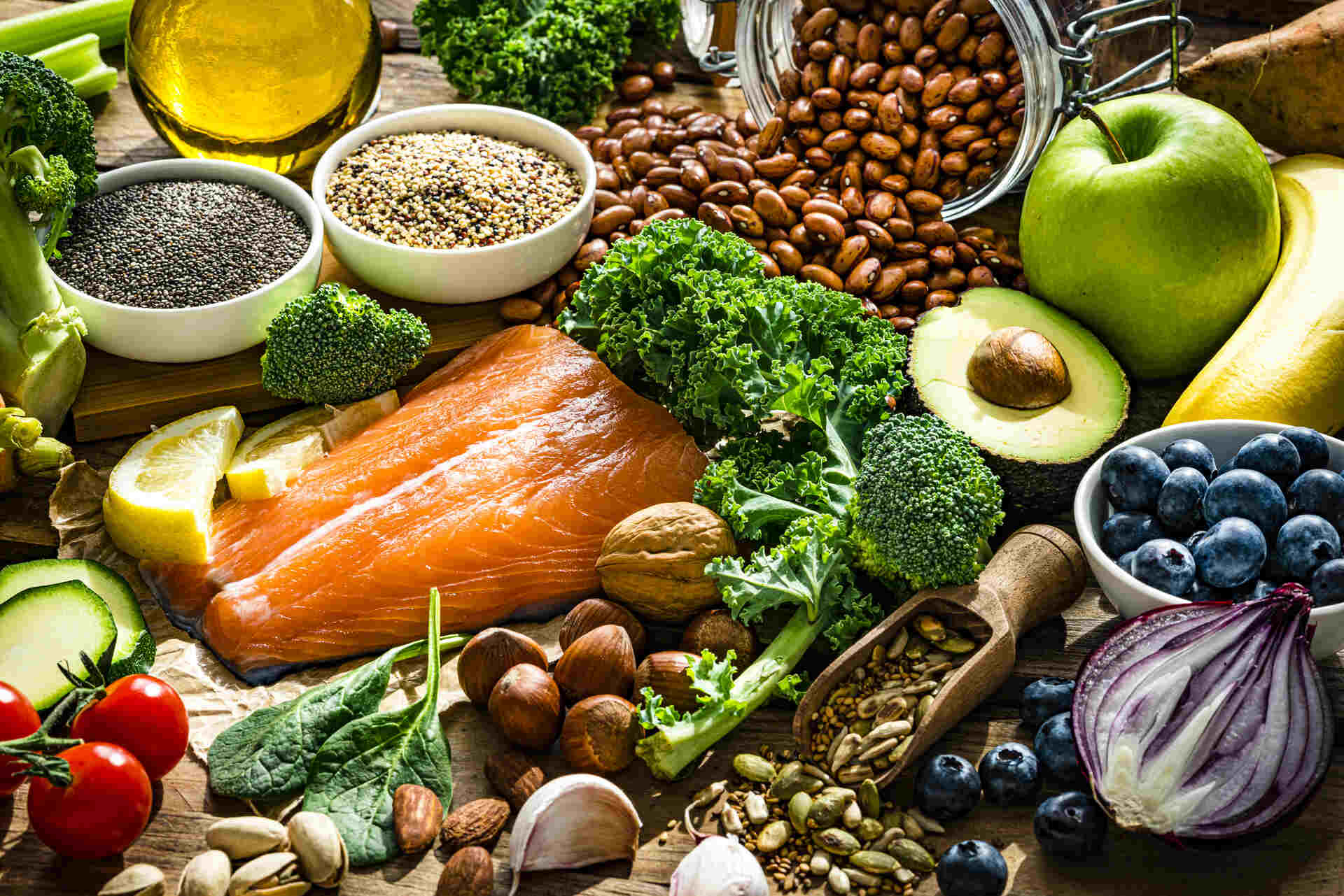 Healty meal ingredients