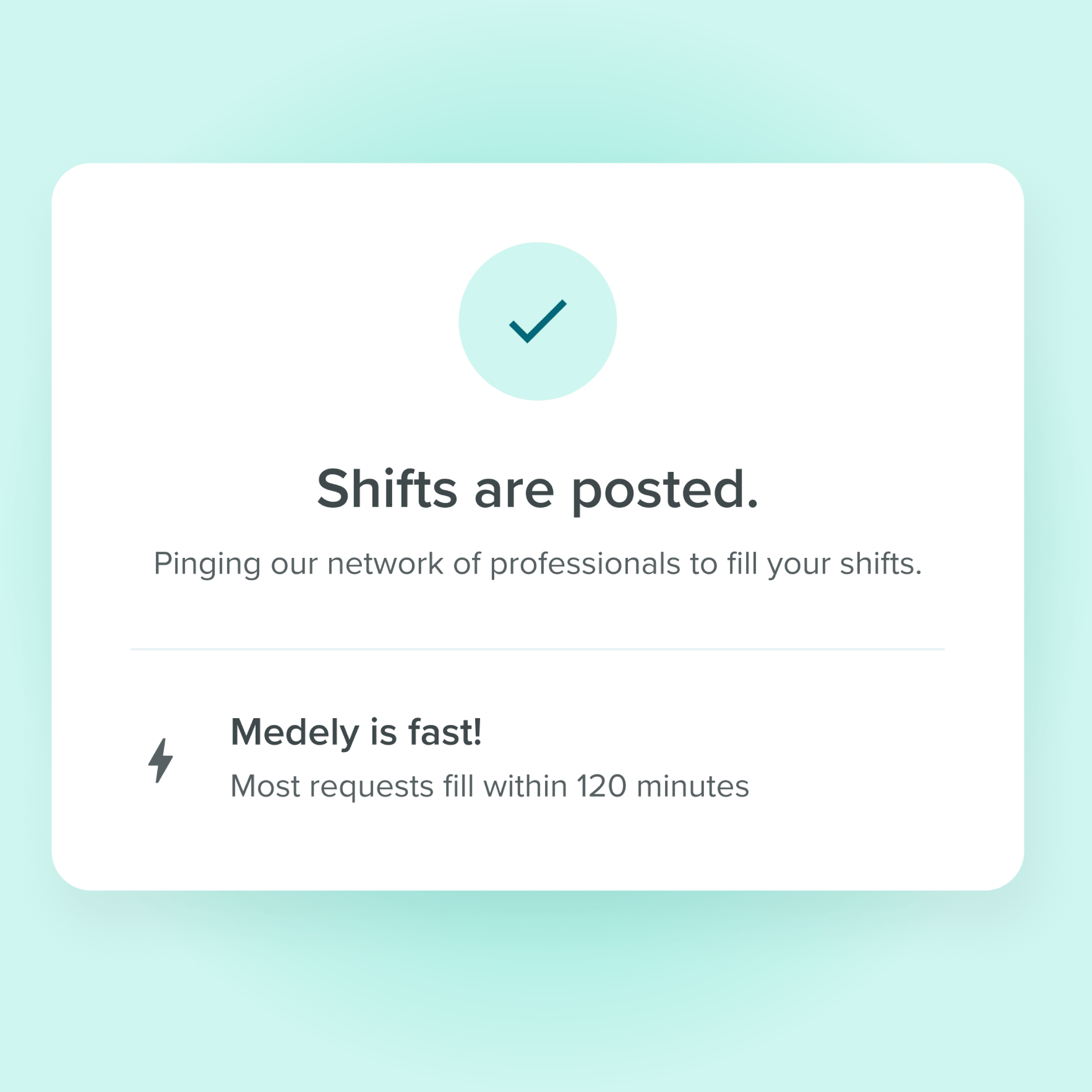 shifts are posted notification
