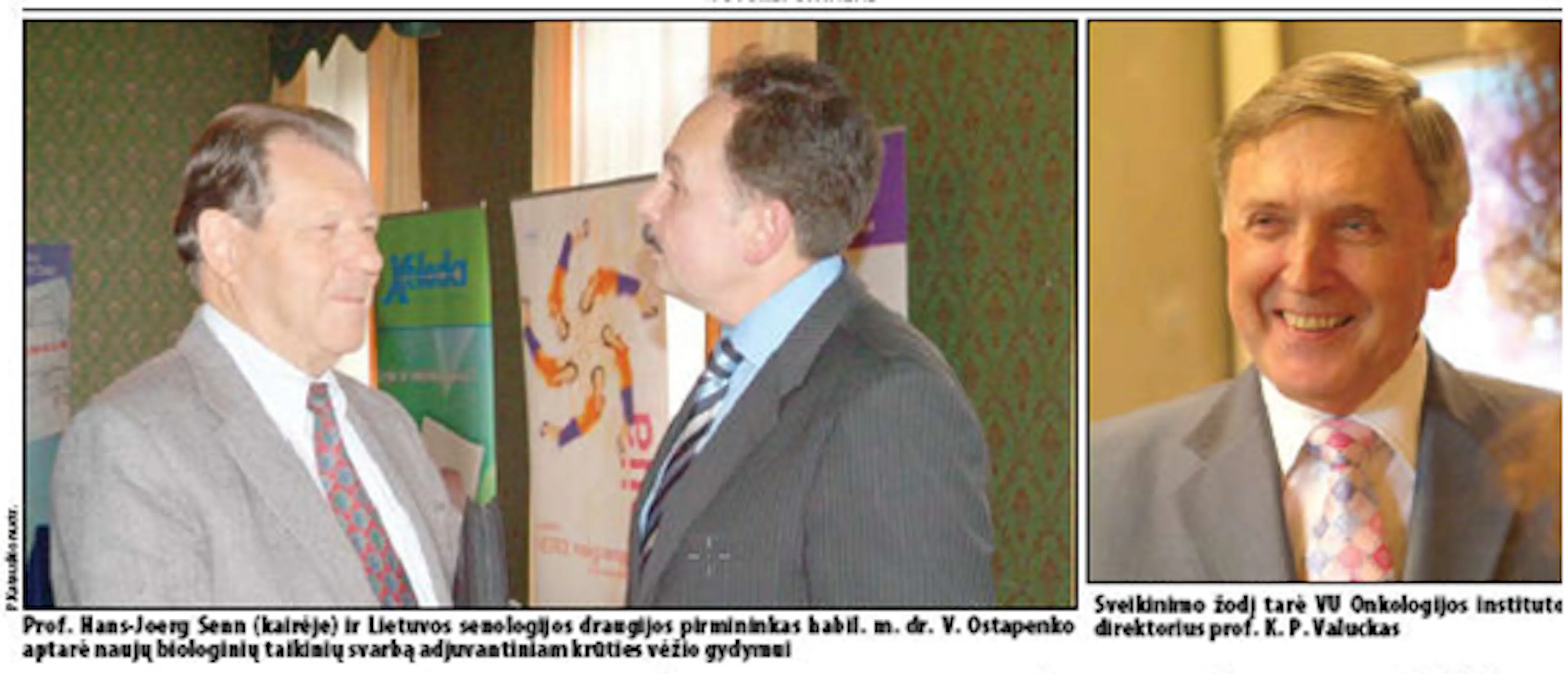 2008-05-16 Verkių Rūmai. Prof.HJ Senn, hail.dr. V.Ostapenko, prof. K.Valuckas