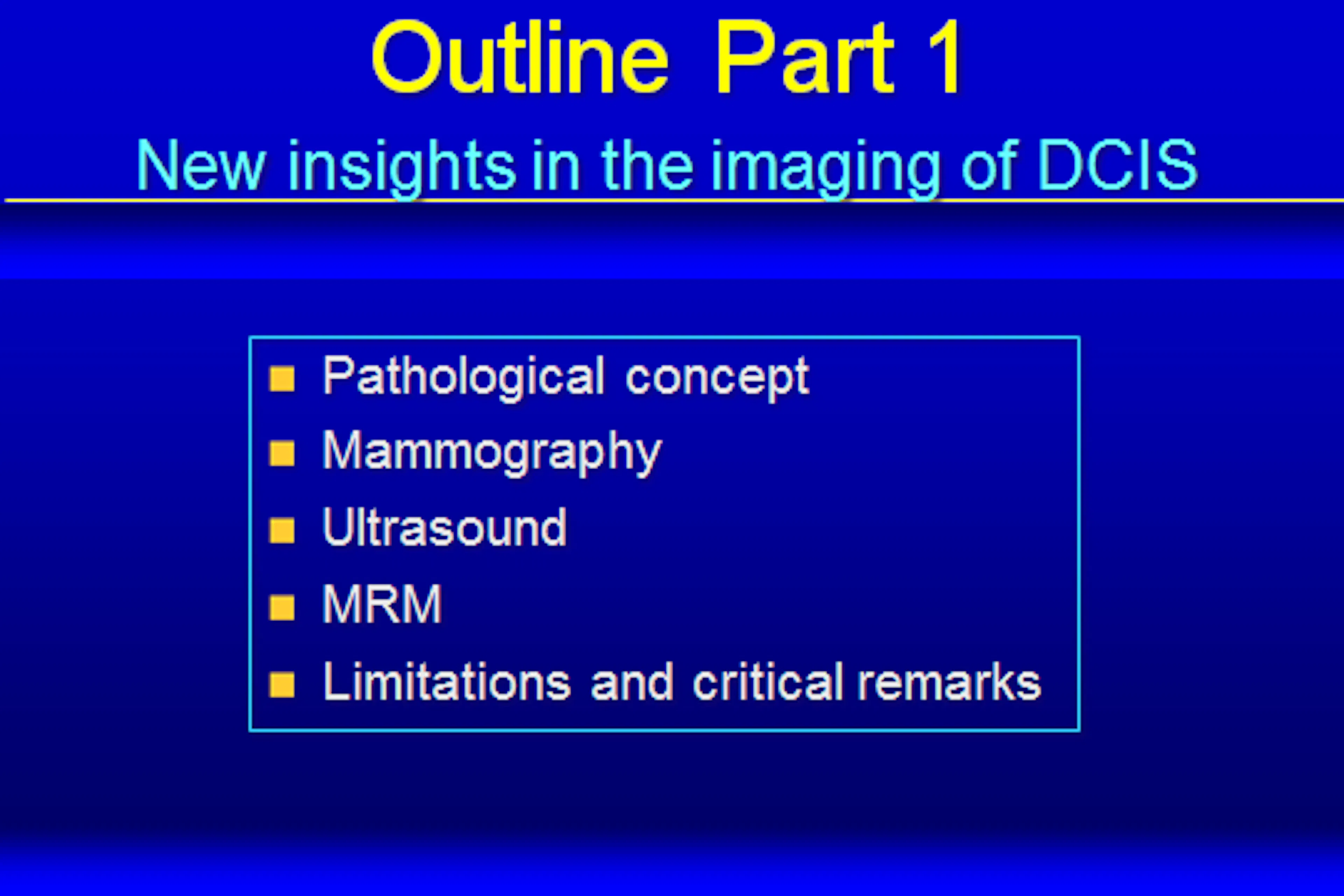 LSDR konferencija 2011-27 Skaidrės iš A.Mundinger (Vokietija) pranešimo The new insights in the imgining of DCIS. Update of preoperative Staging of Breast cancer and lymph nodes