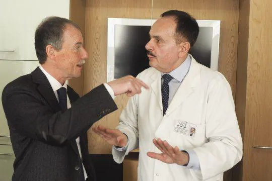 Prof. Beatas Thiurlimanas ir prof. Valerijus Ostapenko , krūties vėžio MDK posėdis