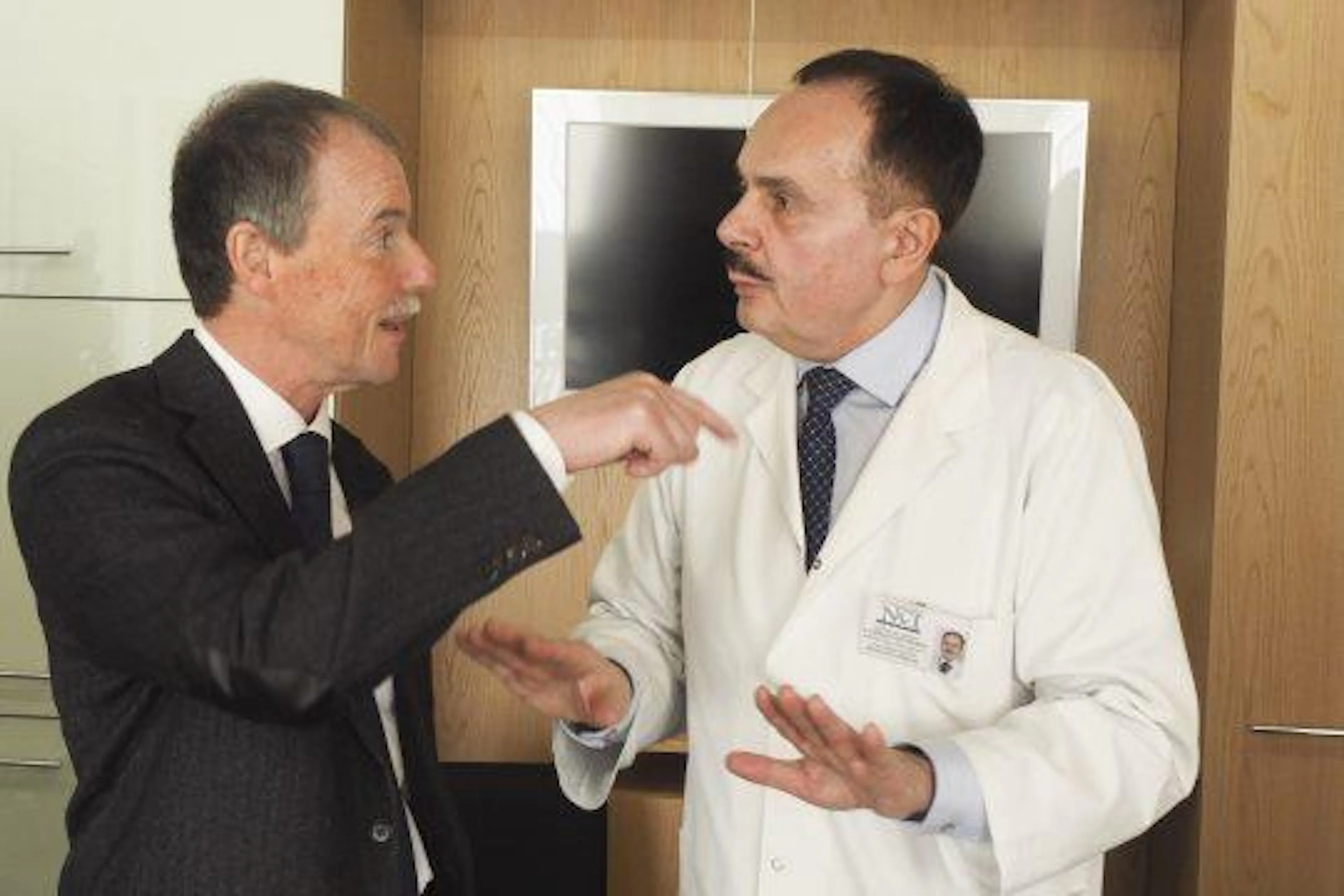 Prof. Beatas Thiurlimanas ir prof. Valerijus Ostapenko , krūties vėžio MDK posėdis