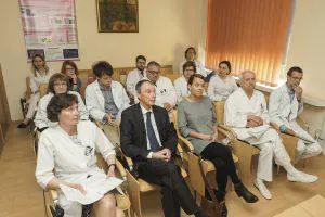 Prof. Beatas Thiurlimanas, prof. Rachel Hiltebrand krūties vėžio MDK posėdis