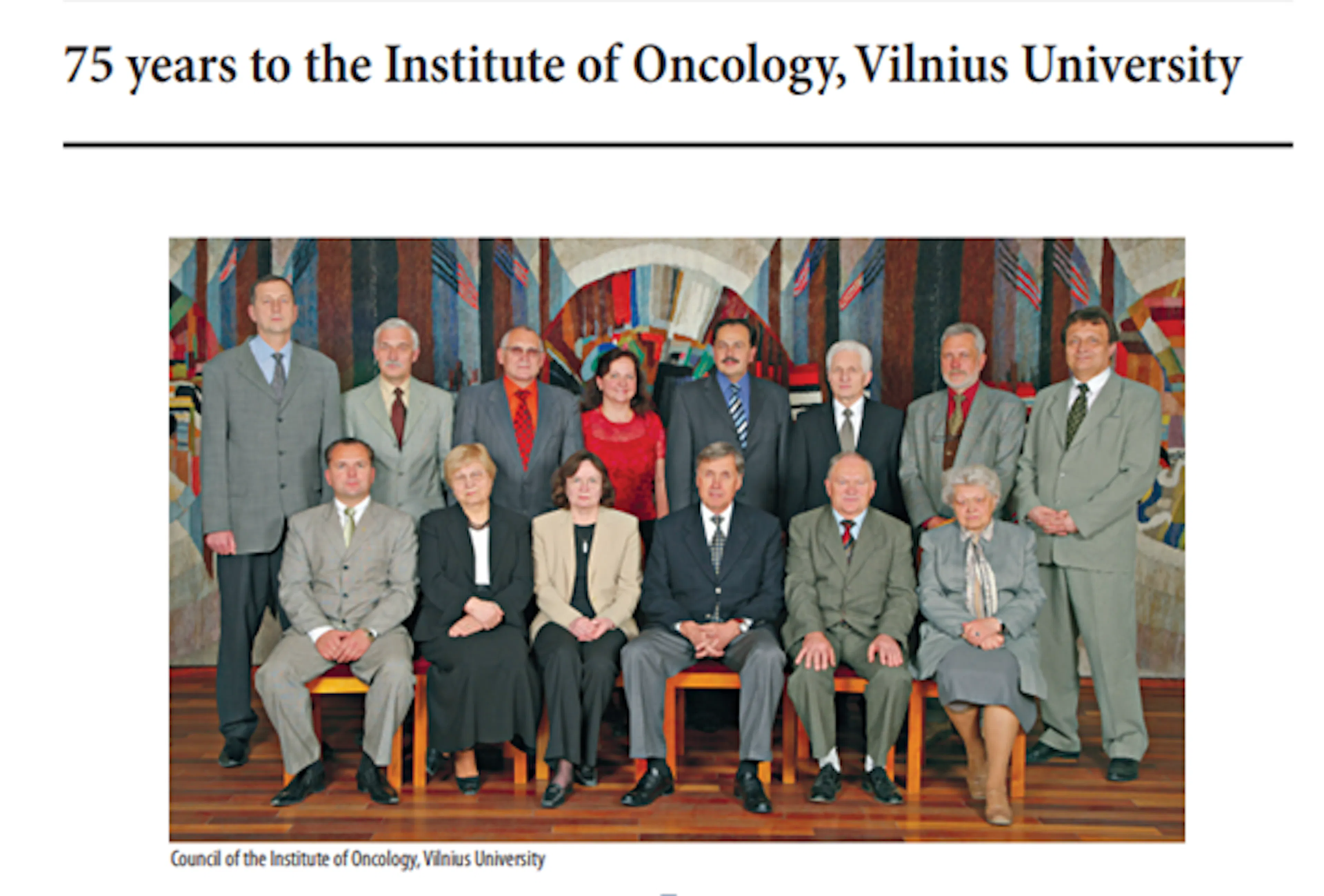 Instituto Mokslo taryba 2005 m. 