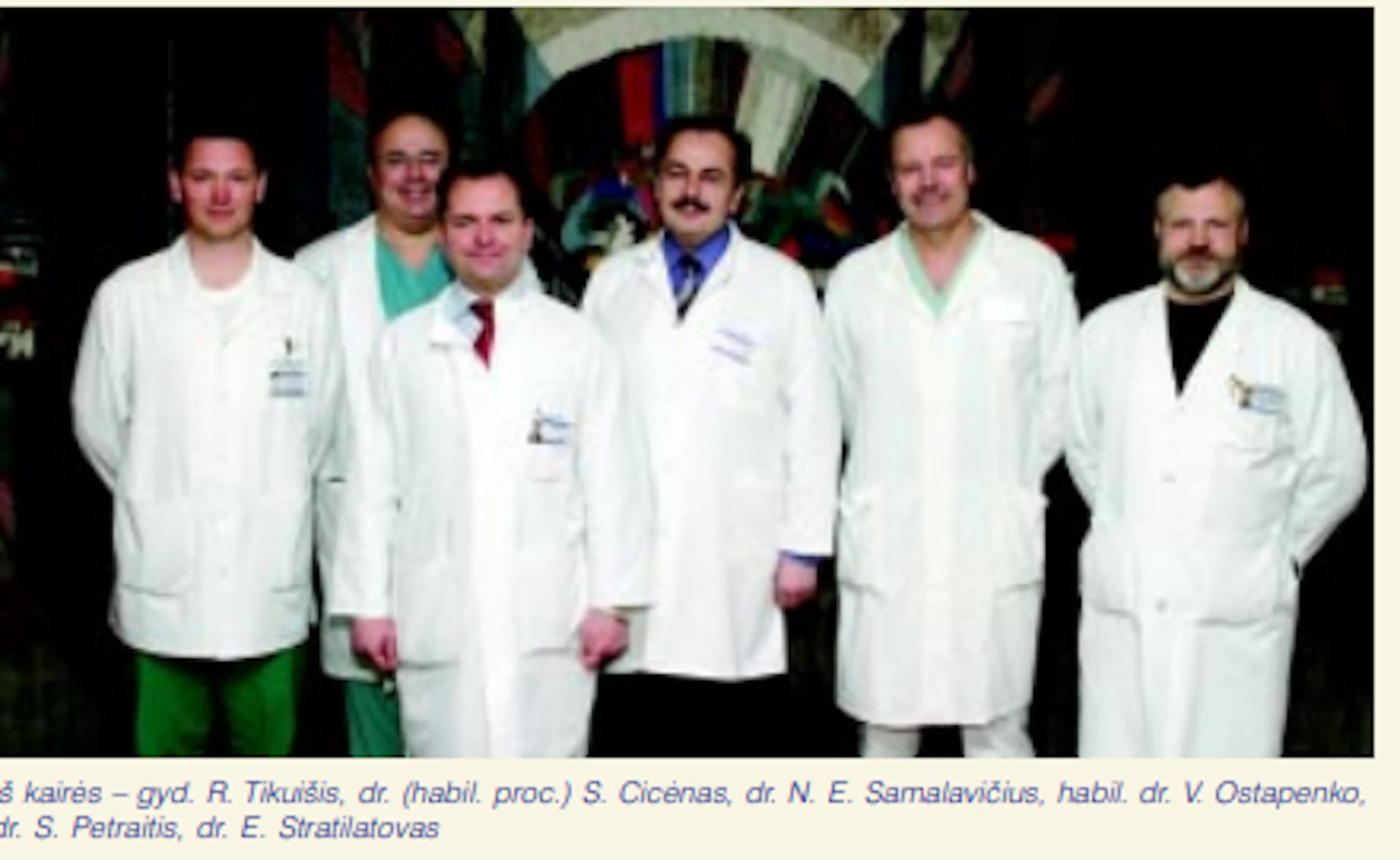 Onkochirurgijos centro vedėjai