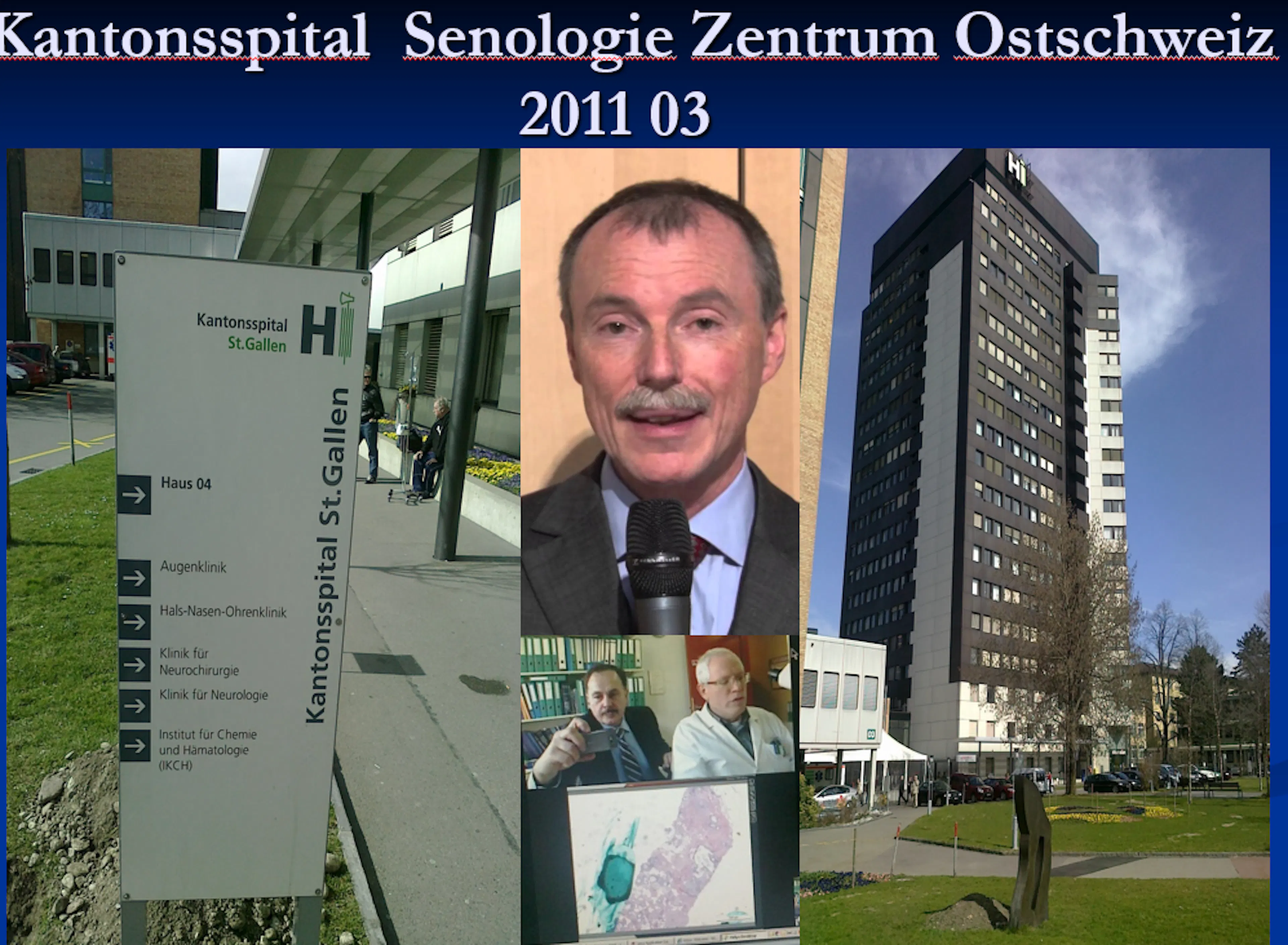 Skaidrė iš stažuotės St. Galeno Krūties centre (Šveicarija), vadovas prof. B .Thurlimann