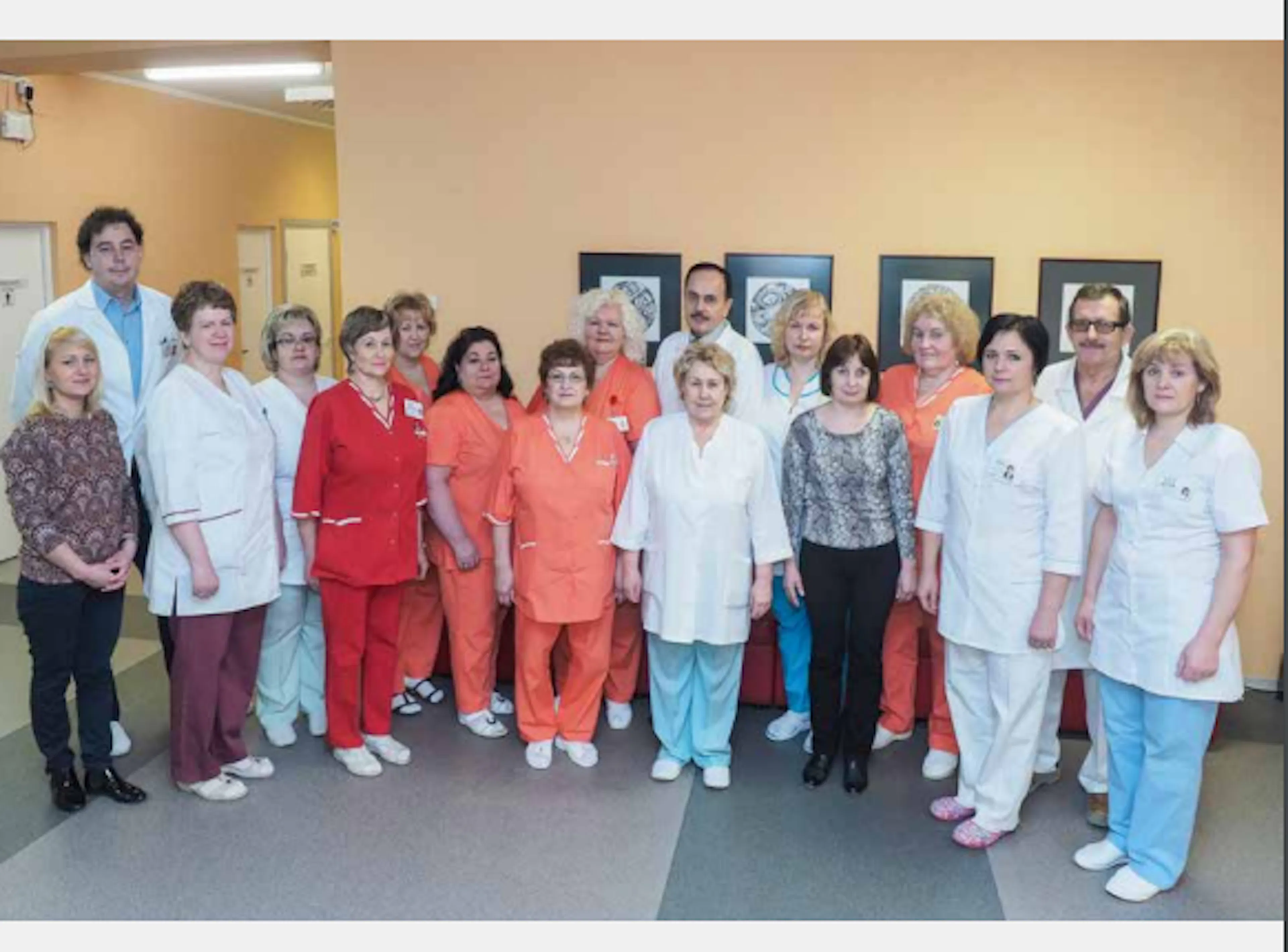 Krūties ligų ir onkologijos Skyriaus darbuotojai (2014/2015 m.)