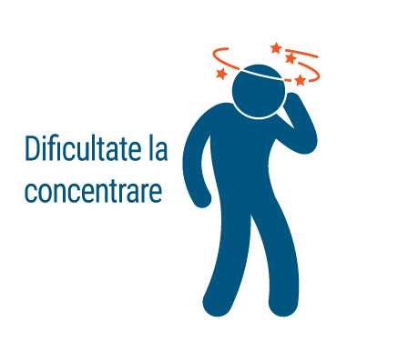 Dificultate la concentrare, simptome stenoze de accident vascular cerebral