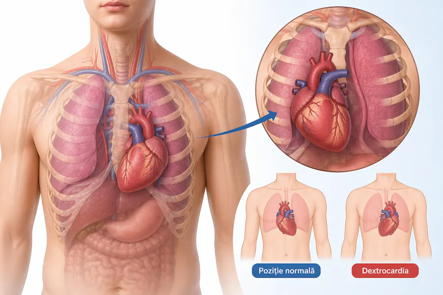 Dextrocardia: ce este, simptome, cauze și tratament