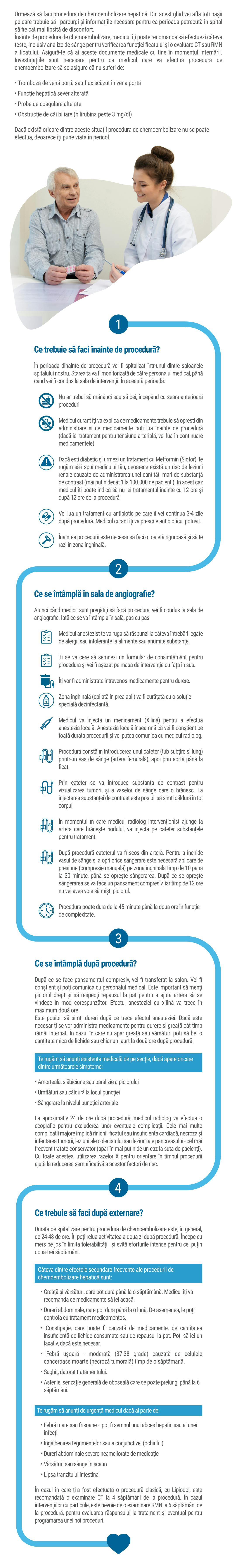Cum mă pregătesc pentru chemoembolizarea hepatică