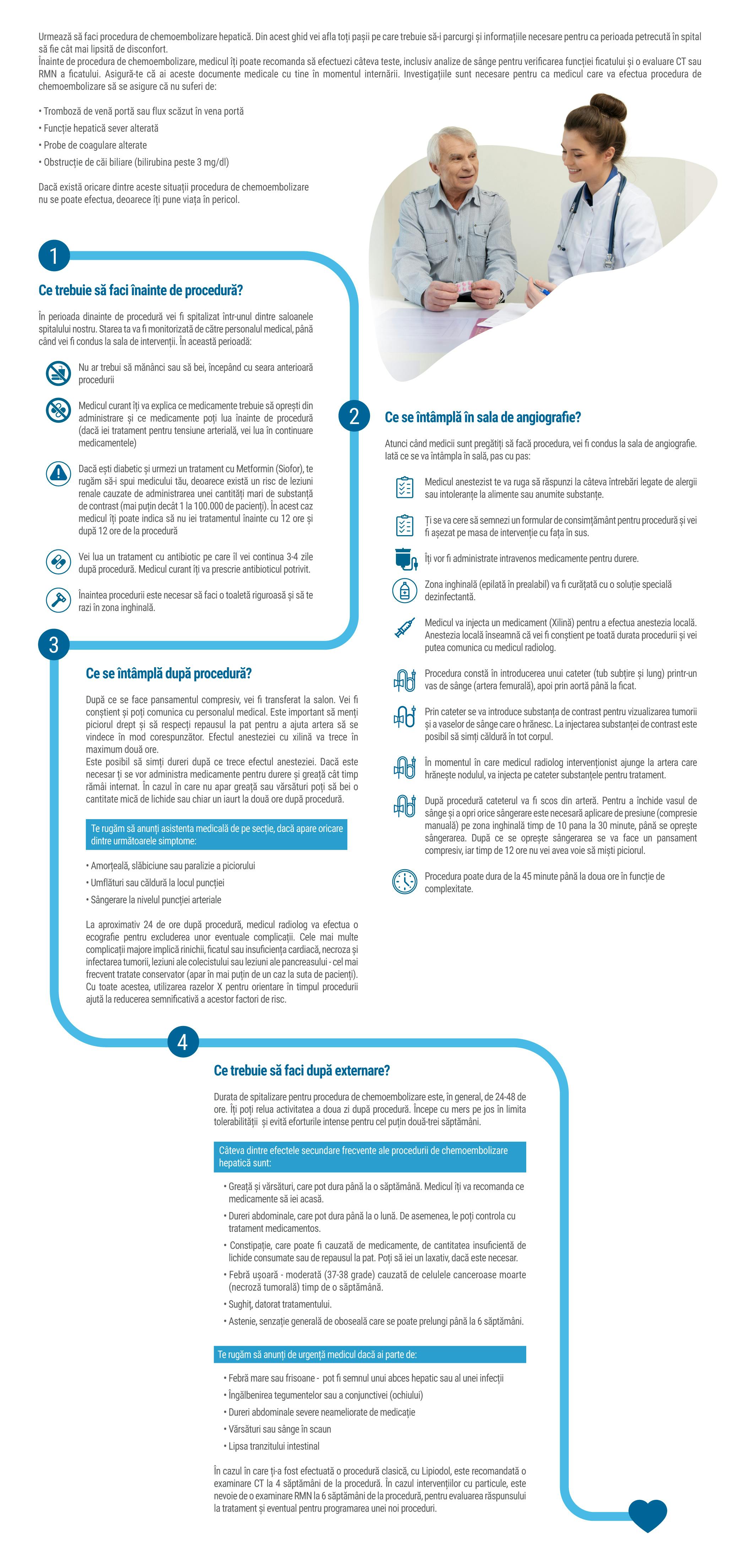 Cum mă pregătesc pentru chemoembolizarea hepatică