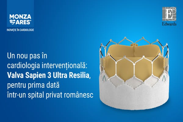 Primul implant de valvă aortică SAPIEN 3 Ultra RESILIA într-un spital privat din România