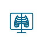 2. O radiografie toracică;