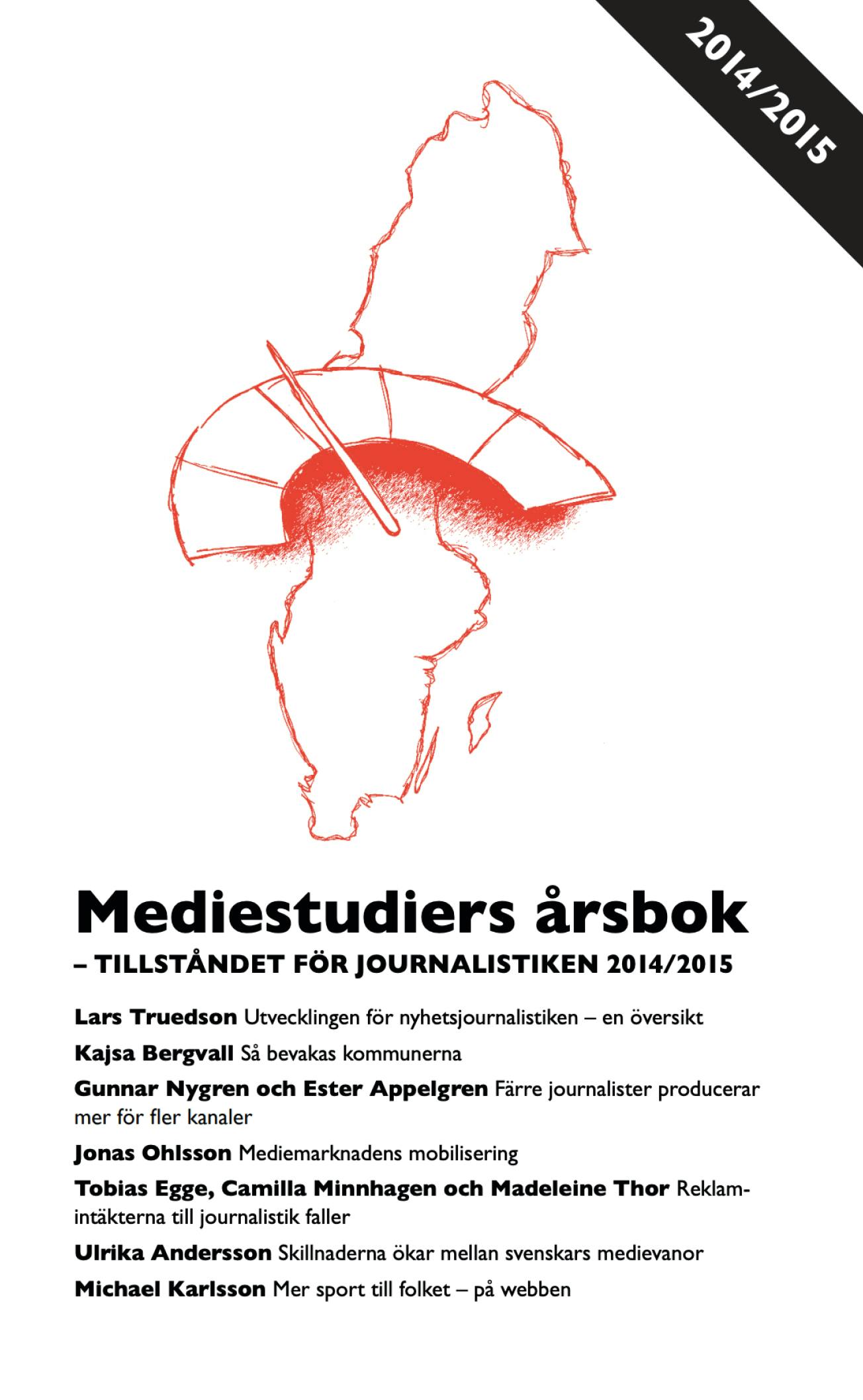 Report: Mediestudiers årsbok 2015 cover image