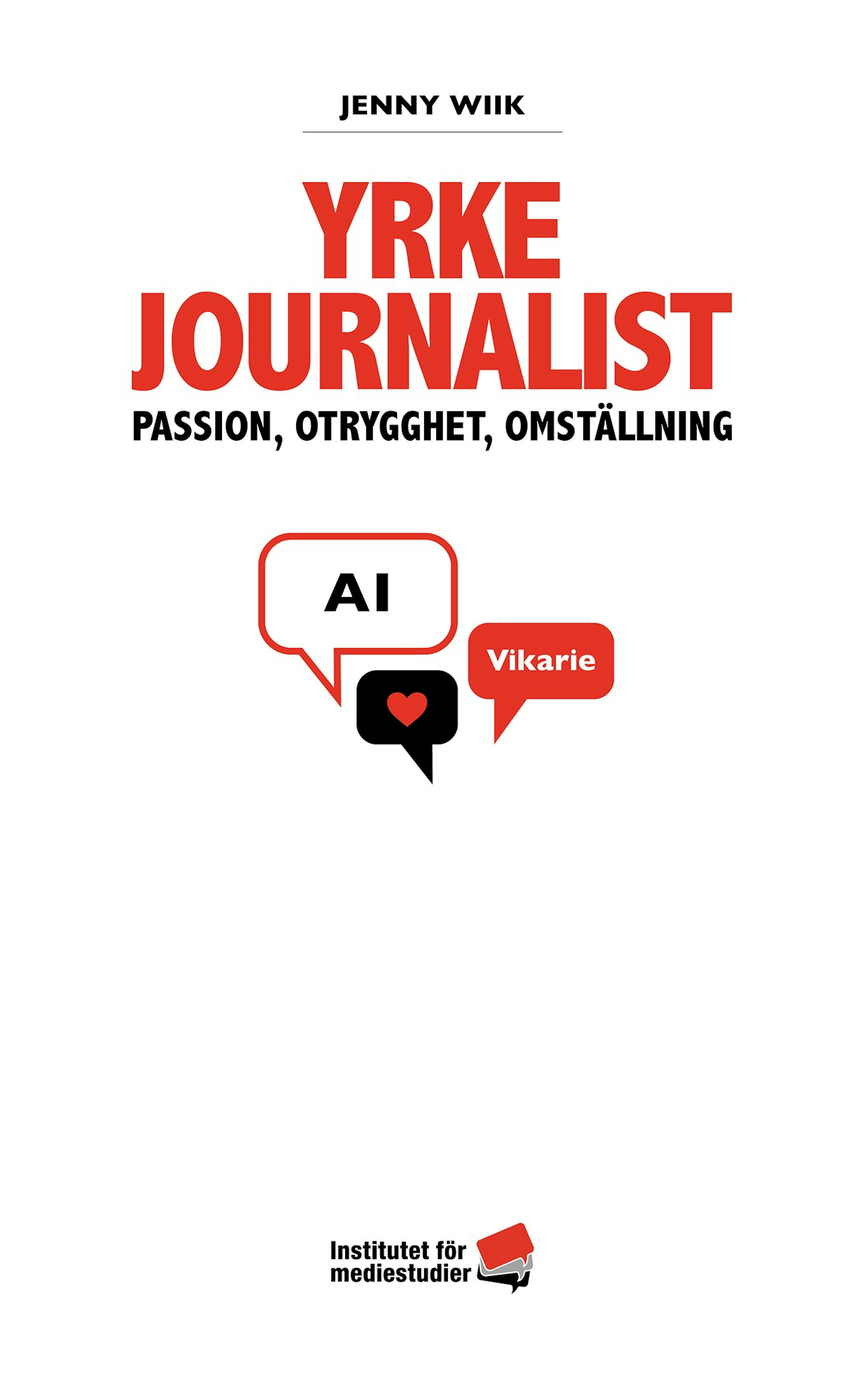 Report: Yrke journalist cover image