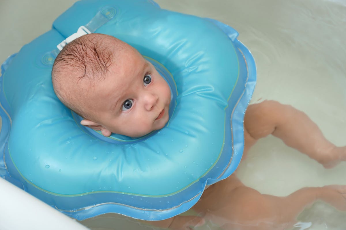 Baby Swimming Infant Neck Ring Float Inflatable Swim Ring Baby