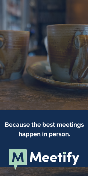Easily schedule in person meetings. Choose a central place and time without back and forth emails and texts.