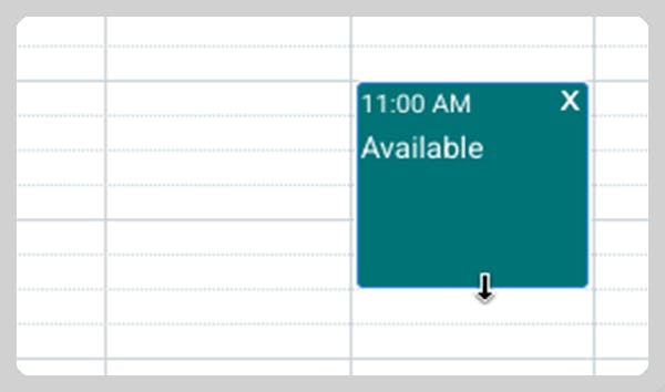 Offer a block of time rather than a specific slot.