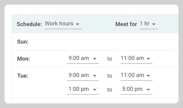 Create ongoing booking links.