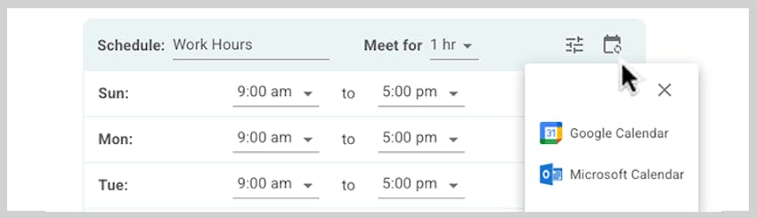 Calendar icon screenshot