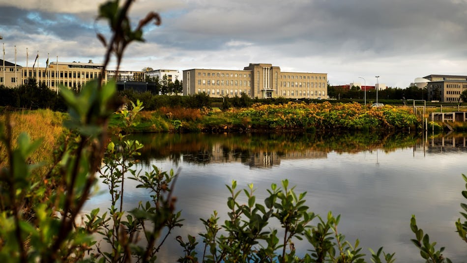 The University of Iceland Main building: The University operates a number of buildings (Over 100,000 m²), most of them in and around The Vatnsmýrin Nature Reserve in Reykjavík.