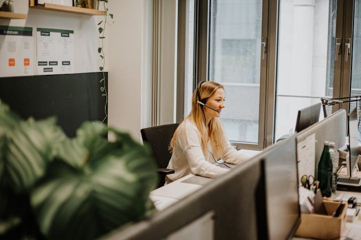 Kundenservice Arbeitsplatz