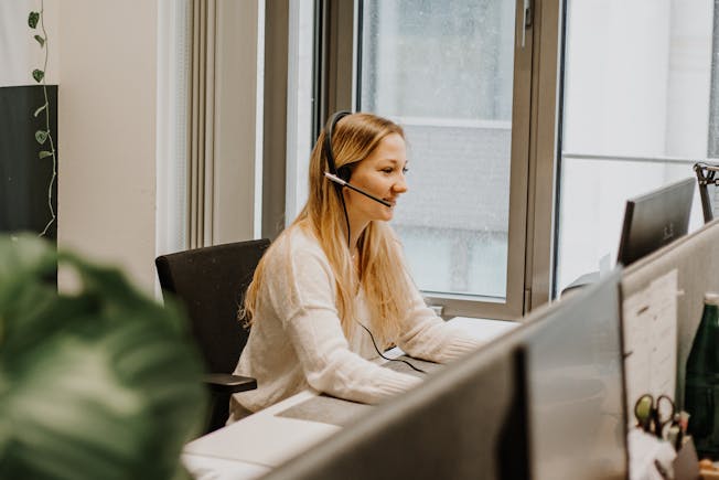 Kundenservice Arbeitsplatz