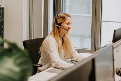 Kundenservice Arbeitsplatz
